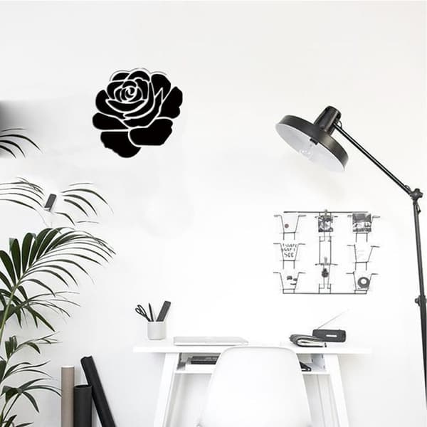 Koristepeilisarja 3D Flower 22cm Black