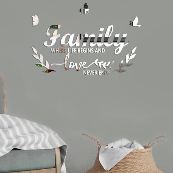 Koristepeilisarja 3D Familylove Gold