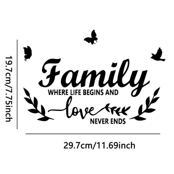 Koristepeilisarja 3D Familylove Gold