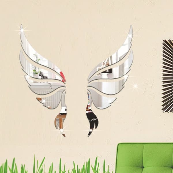 Koristepeilisarja  3D Wings Silver