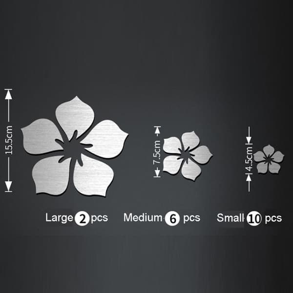 Koristepeilisarja 3D 18kpl/Set Gold