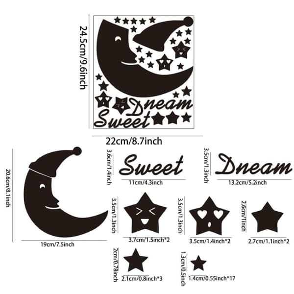 Koristepeilisarja 3D 32kpl/Set Dream Gold