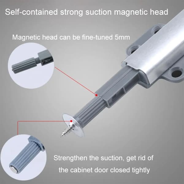 Magneettiset push/open-liittimet, joissa on ruostumaton teräs ja säädettävä magneettipää