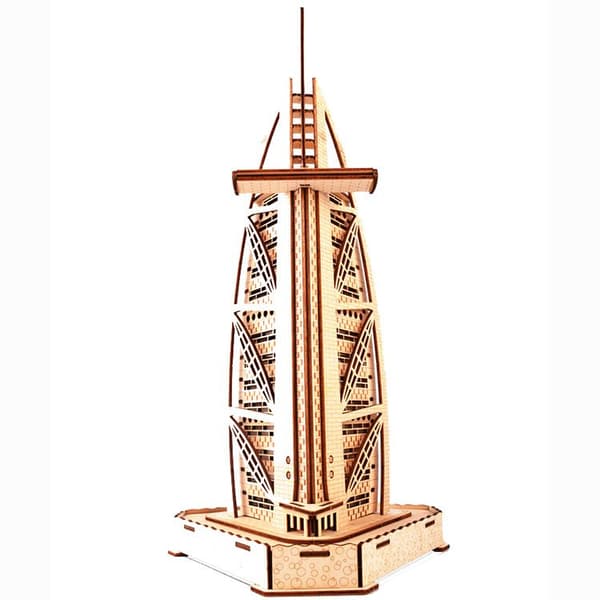 PUINEN 3D-PULLE BURJ AL ARAB 42 cm BURJ AL ARAB DIY 8+