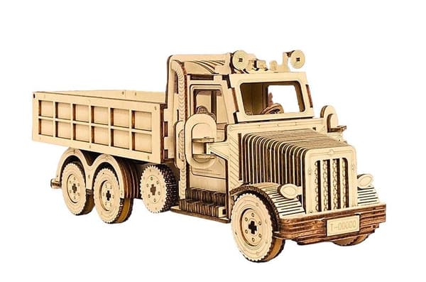 TRÆ 3D PUSLE DUMP TRUCK DIY 14+