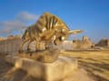 Miniatyrbillede 2 af 5: GYLDNE TYRESTATUE MAJESTICISK TYRESTATUETTE 33 cm