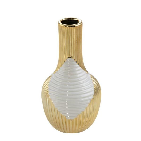 DEKORATIV VASE RAKEL (04) FI 12 X 23 CM BEIGE