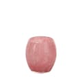 Miniatyrbild 1 av 2: DEKORATIV LJUSSTAKESPELARE av GLAS (1) FI 10 X 10 CM ROSA