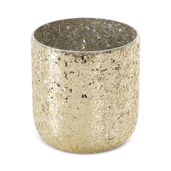 DEKORATIVT GLAS MELIA (01) FI 14 X 15 CM GULD