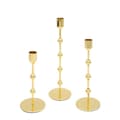Miniatyrbillede 2 af 3: DEKORATIV LYSEHOLDER CELI 8 X 8 X 29 CM GULD