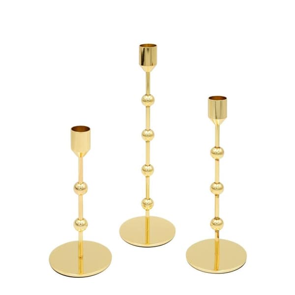 DEKORATIV LYSEHOLDER CELI 8 X 8 X 29 CM GULD
