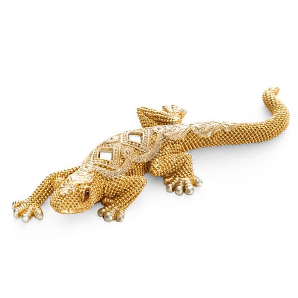 DEKORATIVE FIGUR GATOS 20 X 8 X 3 CM GULD