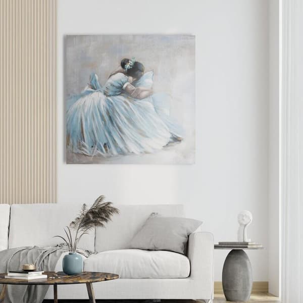 BILLEDE 650 100 X 100 CM BLÅ