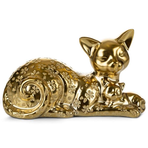 DEKORATIV FIGURIN KITY (02) 22 X 9 X 14 CM GULD