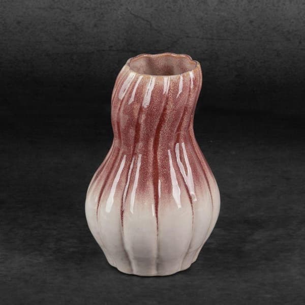 DEKORATIV VASE EVITA (01) FI 16 X 25 CM CREME