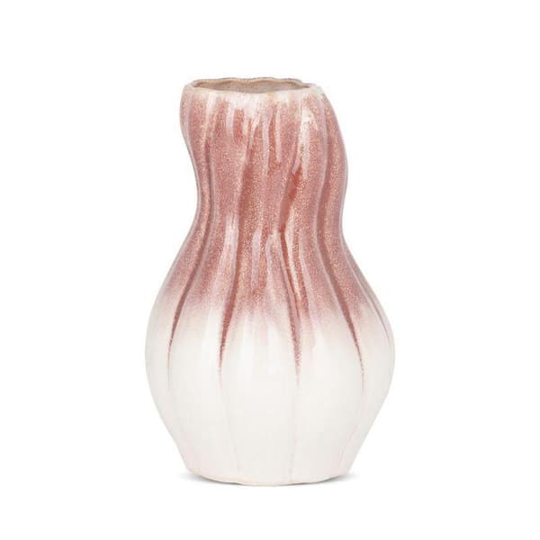 DEKORATIV VASE EVITA (01) FI 16 X 25 CM CREME