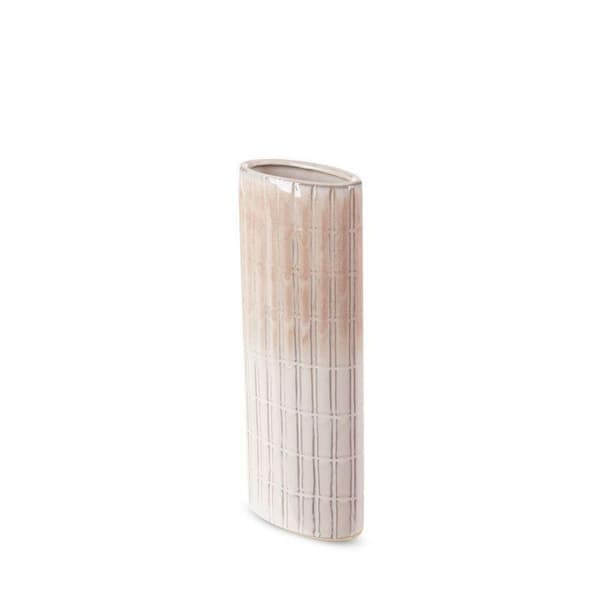DEKORATIV VASE EDNA (07) 12 X 6 X 31 CM CREME