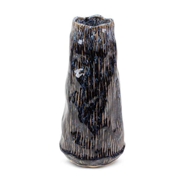 DEKORATIV VASE ALDA (02) FI 14 X 28 CM MARINEBLÅ