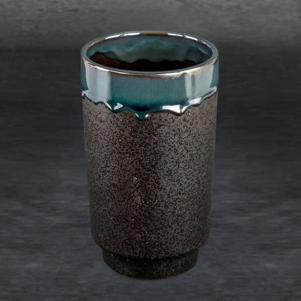 DEKORATIV VASE HANI (02) FI 12 X 20 CM GRØN
