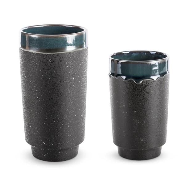 DEKORATIV VASE HANI (01) FI 13 X 25 CM GRØN
