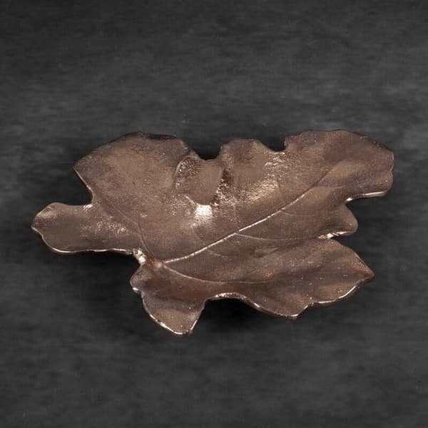 DEKORATIV PLADE DAHLIA (03) 24 X 20 X 2 CM GULD