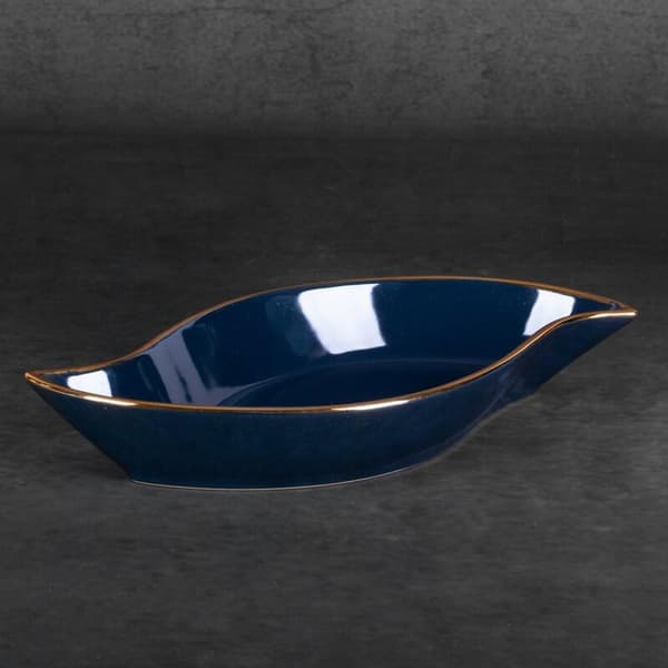 DEKORATIV PLADE AMORA1 (2) 36 X 19 X 6 CM MARINEBLÅ