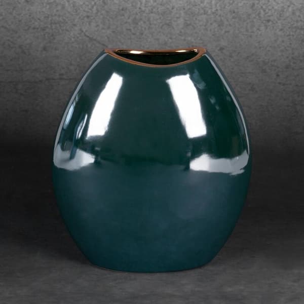 DEKORATIV VASE AMORA2 (2) 18 X 9 X 20 CM GRØN