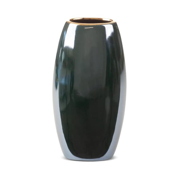 DEKORATIV VASE AMORA2 (5) 13 X 9 X 25 CM GRØN