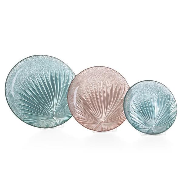 DEKORATIV GLASPLADE BENA (03) FI 23 X 4 CM MINT