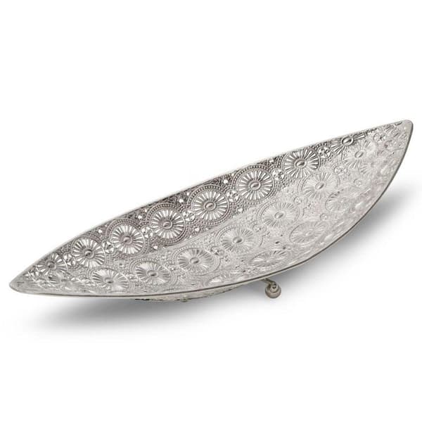 DEKORATIV PLADE AMELI (03) 46 X 16 X 9 CM SØLV