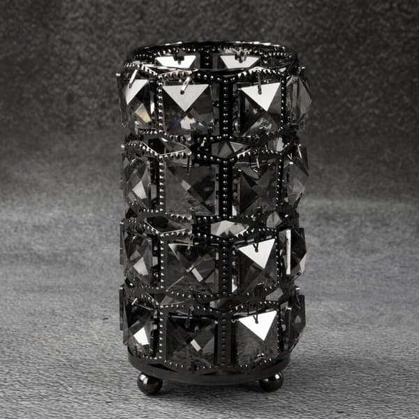 DEKORATIV LJUSSTAKE HANA3 (01) FI 10 X 16 CM SVART