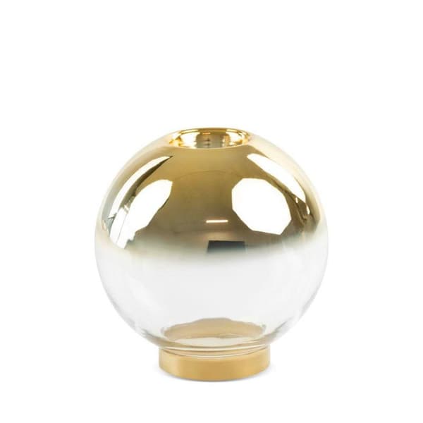 JULDEKORATIVT GLAS ZOJA FI 15 X 15 CM GULD