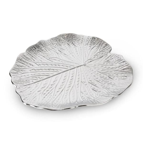 DEKORATIV PLADE KALINA (01) 33 X 33 X 2 CM SØLV