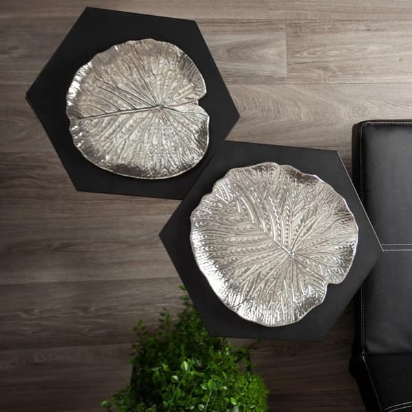 DEKORATIV PLATTA KALINA (02) 27 X 27 X 2 CM SILVER