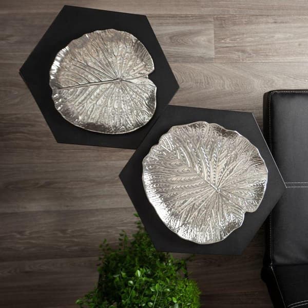 DEKORATIV PLATTA KALINA (02) 27 X 27 X 2 CM SILVER
