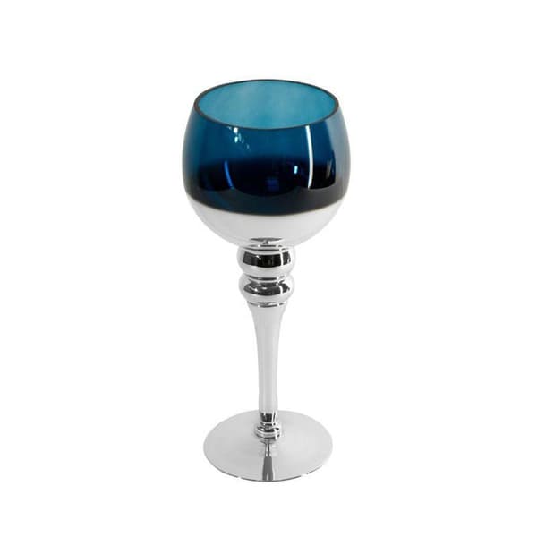DEKORATIV LJUSHÅLLARE CLOE FI GLAS 12 X 30 CM VIT