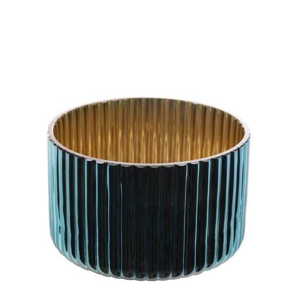 KORISTEELLINEN LASINEN KYNTTINJALKA NELA (01) FI 12 X 8 CM TUMMA TURKOOSI