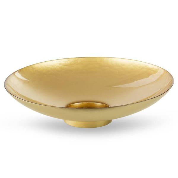 DEKORATIV SKÅL KALA FI 35 X 9 CM GULD