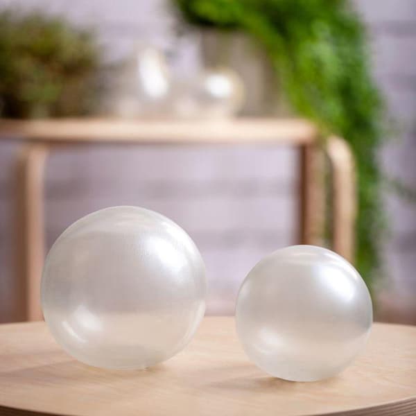 DEKORATIV GLAS FIGURIN GABI (02) 11 X 11 X 15 CM VIT