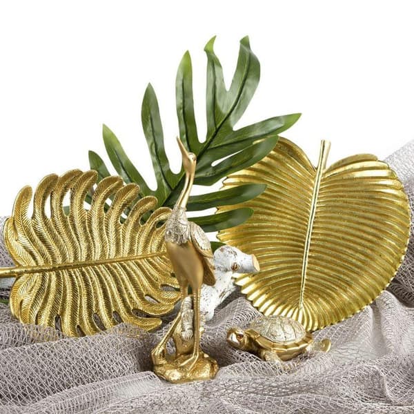 DEKORATIV PLADE FEMI (03) 28 X 28 X 3 CM GULD
