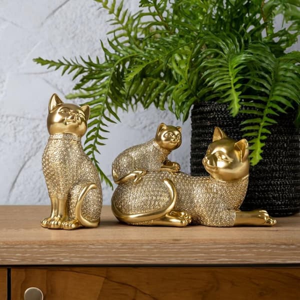 DEKORATIV FIGURIN HARIS (05) 6 X 7 X 15 CM GULD