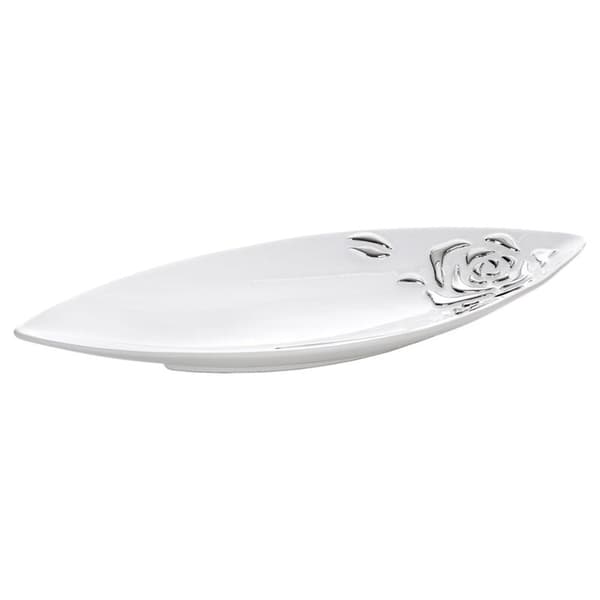 DEKORATIV PLATTA FLORESA (02) 50 X 20 X 5 CM VIT