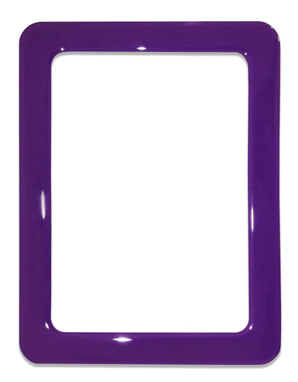 Magnetisk självhäftande ram, storlek 16,0x11,8cm - lila