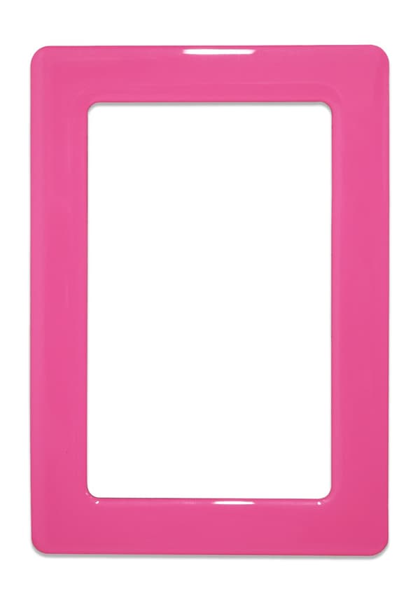 Magneettinen itseliimautuva kehys koko 12,3x8,1cm - pinkki