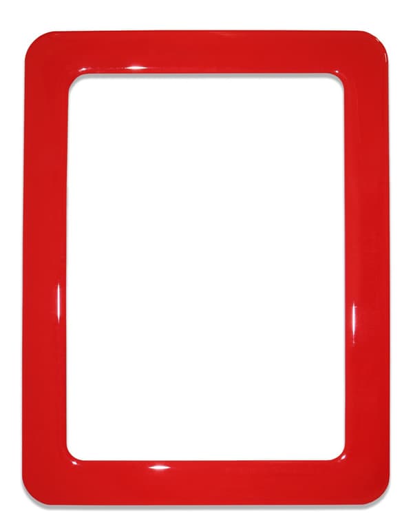 Magnetisk selvklæbende ramme, størrelse 16,0x11,8cm - rød