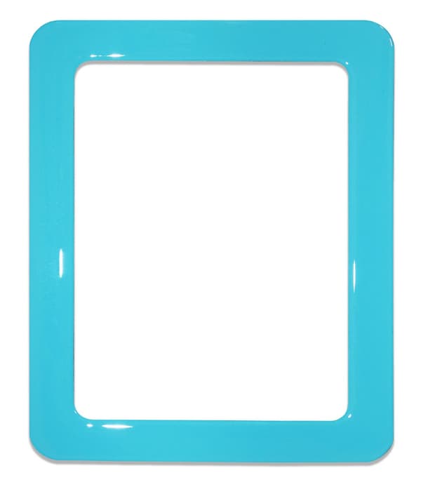 Magnetisk selvklæbende ramme størrelse 19,0 x 23,8 cm - lyseblå