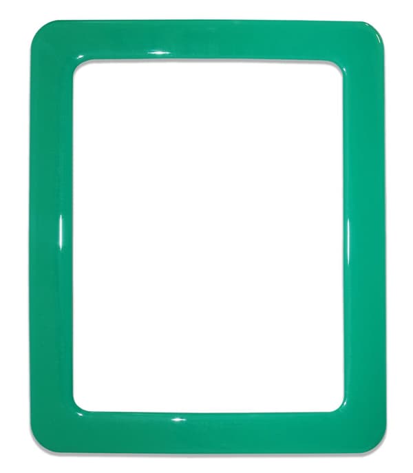 Magnetisk selvklæbende ramme, størrelse 19,0 x 23,8 cm - grøn