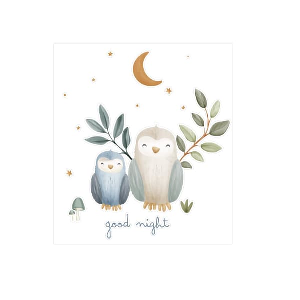 Little Dutch - Wallstickers Skovvenner Godnat - 45x40cm