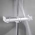 Miniatyrbillede 1 af 4: Justerbar badeværelseshylde i ABS og aluminium, kan trækkes op til 44 cm