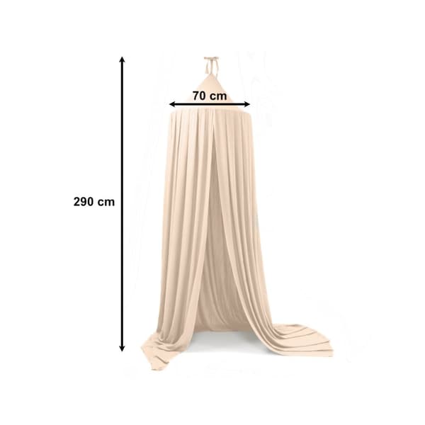 Kapellgardinhängande tipitält beige
